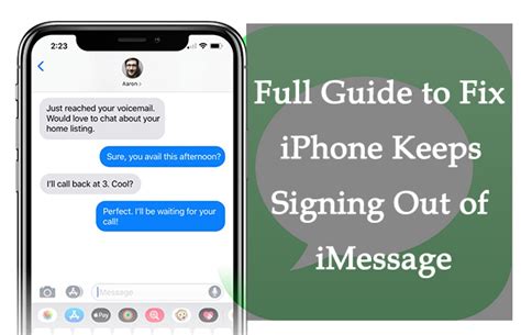Imessage keeps signing out 2023 - 1. Roll out General System Maintenance. The problem might occur as a result of some corrupted files, hence, a system offload that clears out caches and redundant files might root out the cause of the problem. 2. Check for Faulty System Add-ons
